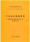 中央政府總預算案附屬單位預算及綜計表-營業部分110年