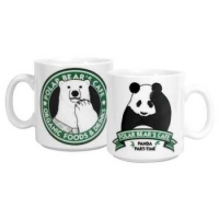 馬克杯(圓)-北極熊cafe A款(北極熊+熊貓)